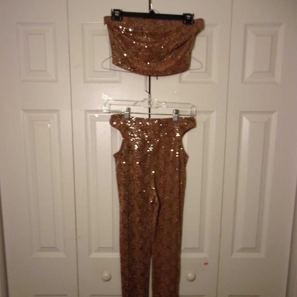 Sabora party 2 piece set (top & leggings), M